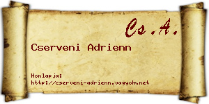 Cserveni Adrienn névjegykártya
