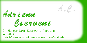 adrienn cserveni business card